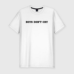 Мужская slim-футболка BOYS DON'T CRY