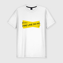 Футболка slim-fit OFF-WHITE, цвет: белый