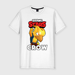 Футболка slim-fit BRAWL STARS CROW PHOENIX, цвет: белый