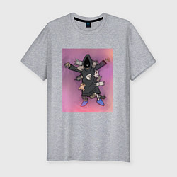 Футболка slim-fit Жизнерадостная Смерть, цвет: меланж