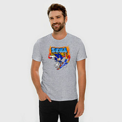Футболка slim-fit Sonic:Sega Heroes, цвет: меланж — фото 2