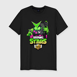 Футболка slim-fit Brawl Stars Virus 8-Bit, цвет: черный