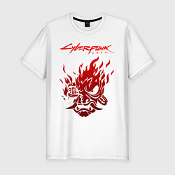 Футболка slim-fit CYBERPUNK 2077, цвет: белый