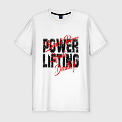 Мужская slim-футболка Powerlifting