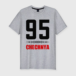 Мужская slim-футболка 95 Chechnya