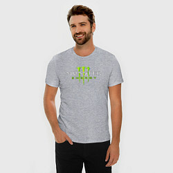 Футболка slim-fit MONSTER ENERGY, цвет: меланж — фото 2
