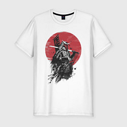 Мужская slim-футболка Японский самурай