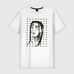 Мужская slim-футболка Такеши 6ix9ine