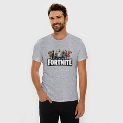 Футболка slim-fit FORTNITE, цвет: меланж — фото 2