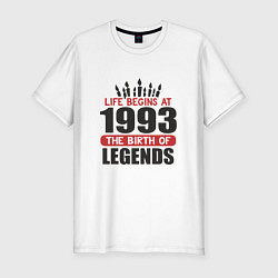 Мужская slim-футболка 1993 - рождение легенды