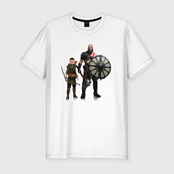 Футболка slim-fit GOD OF WAR, цвет: белый