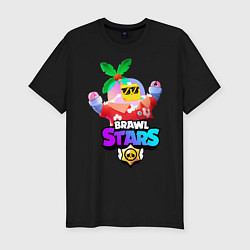 Футболка slim-fit BRAWL STARS TROPICAL SPROUT, цвет: черный