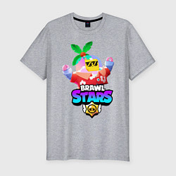 Футболка slim-fit BRAWL STARS TROPICAL SPROUT, цвет: меланж