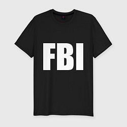 Мужская slim-футболка FBI