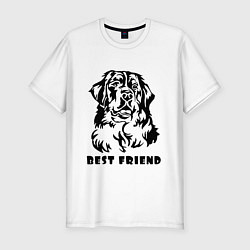 Футболка slim-fit BEST FRIEND Z, цвет: белый