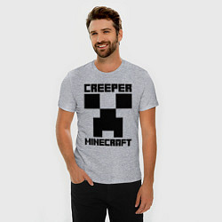 Футболка slim-fit MINECRAFT CREEPER, цвет: меланж — фото 2