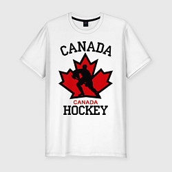 Футболка slim-fit Canada Hockey, цвет: белый