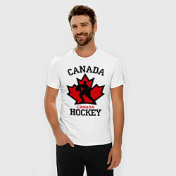 Футболка slim-fit Canada Hockey, цвет: белый — фото 2