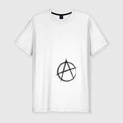 Мужская slim-футболка Я анархист