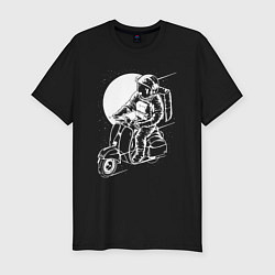 Мужская slim-футболка Космонавт хипстер