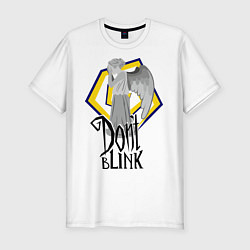 Мужская slim-футболка Don't blink
