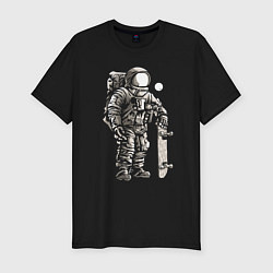 Футболка slim-fit Space skateboarding, цвет: черный