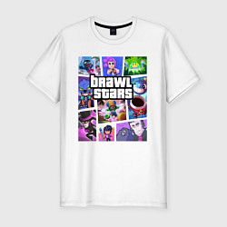 Мужская slim-футболка BRAWL STARS Gta Style