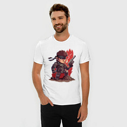 Футболка slim-fit Solid Snake, цвет: белый — фото 2