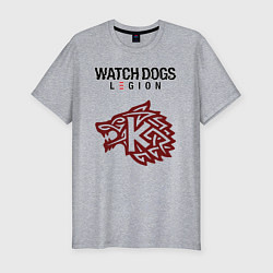 Мужская slim-футболка Преступность Watch Dogs Legion