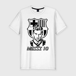 Футболка slim-fit Barcelona FC, цвет: белый