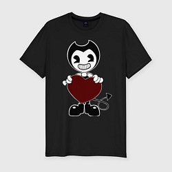 Мужская slim-футболка Bendy And The Ink Machine