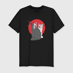 Футболка slim-fit Japan Cats Z, цвет: черный