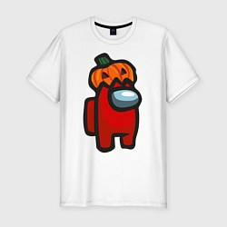 Футболка slim-fit HALLOWEEN IS AMONG US, цвет: белый