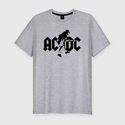 Футболка slim-fit ACDC, цвет: меланж