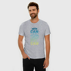 Футболка slim-fit You can!, цвет: меланж — фото 2