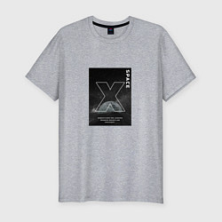 Мужская slim-футболка Space X