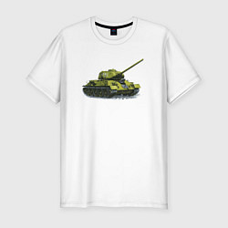 Мужская slim-футболка Т-34