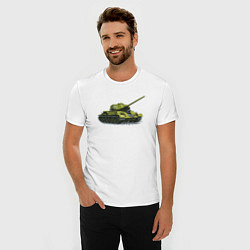 Футболка slim-fit Т-34, цвет: белый — фото 2