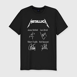 Футболка slim-fit METALLICA АВТОГРАФЫ, цвет: черный