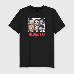 Футболка slim-fit Kimetsu no Yaiba, цвет: черный