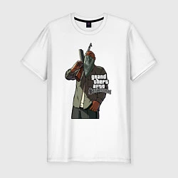 Футболка slim-fit GTA San Andreas, цвет: белый