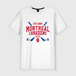 Мужская slim-футболка Монреаль Канадиенс