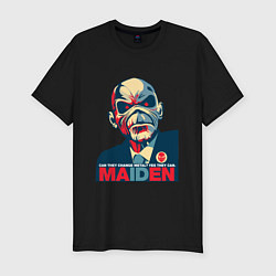 Мужская slim-футболка Iron Maiden eddie