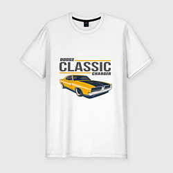 Футболка slim-fit Dodge, цвет: белый