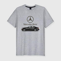 Футболка slim-fit Mersedes-Benz, цвет: меланж