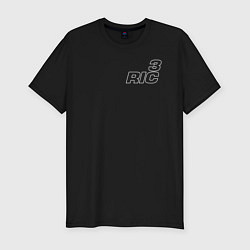 Футболка slim-fit Daniel Ricciardo RIC3, цвет: черный