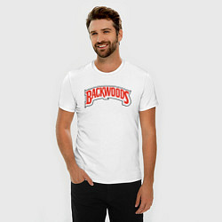 Футболка slim-fit BACKWOODS, цвет: белый — фото 2