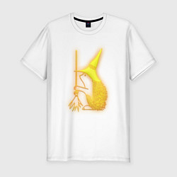 Футболка slim-fit Золотой ежик, цвет: белый