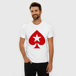 Футболка slim-fit Покер Пики Poker Stars, цвет: белый — фото 2