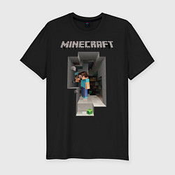 Мужская slim-футболка Minecraft